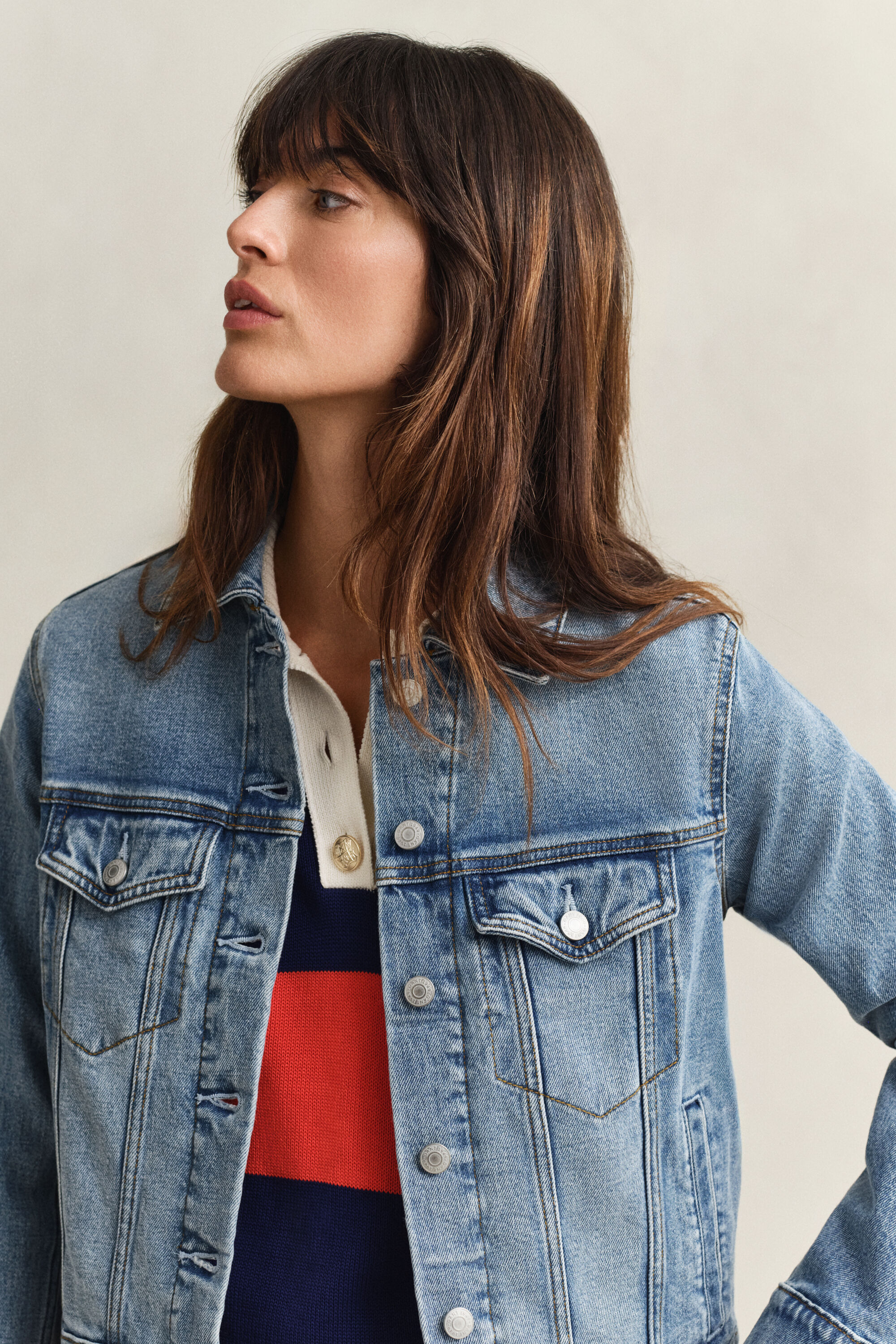 Veste trucker en denim