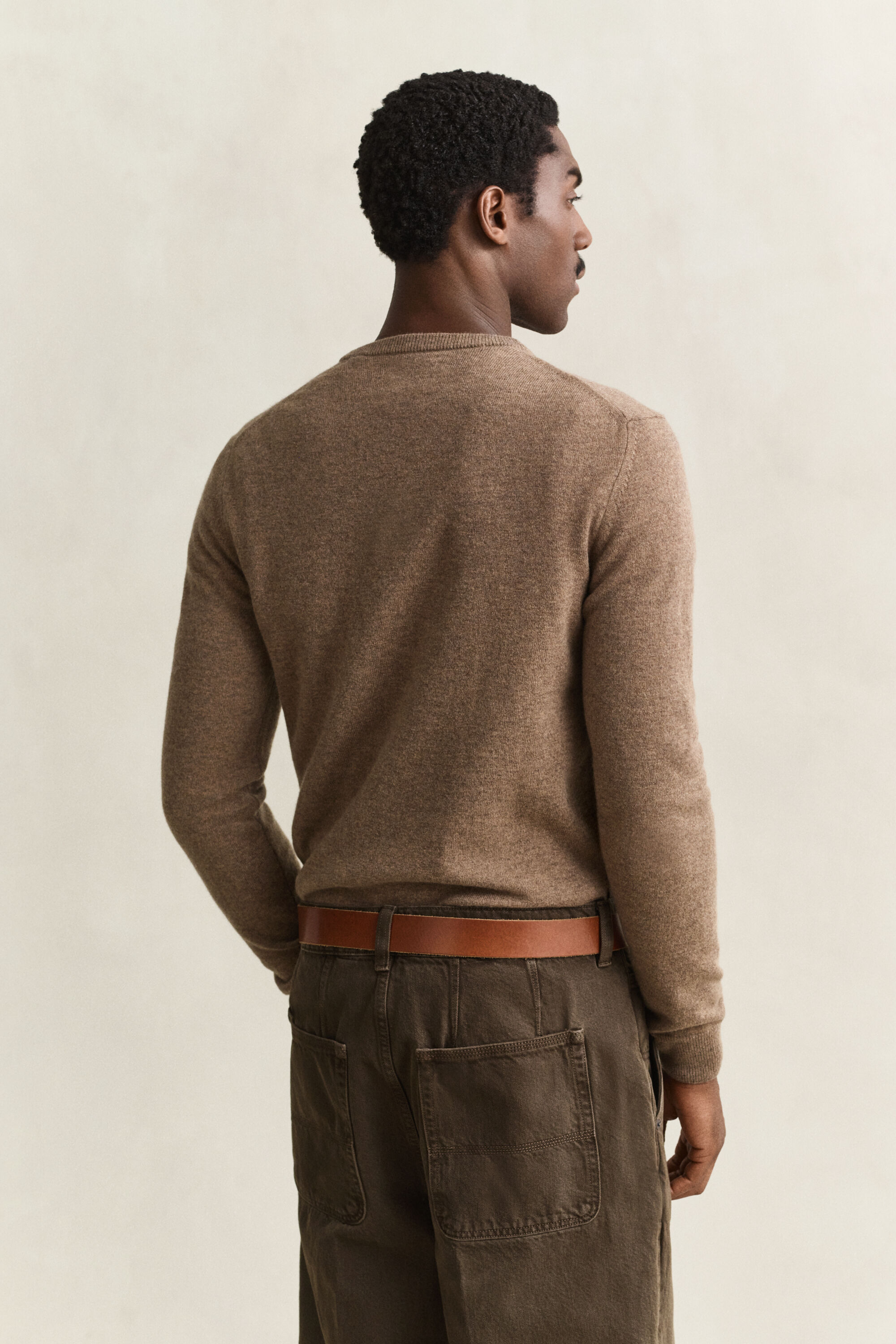 Pull col rond en laine d’agneau