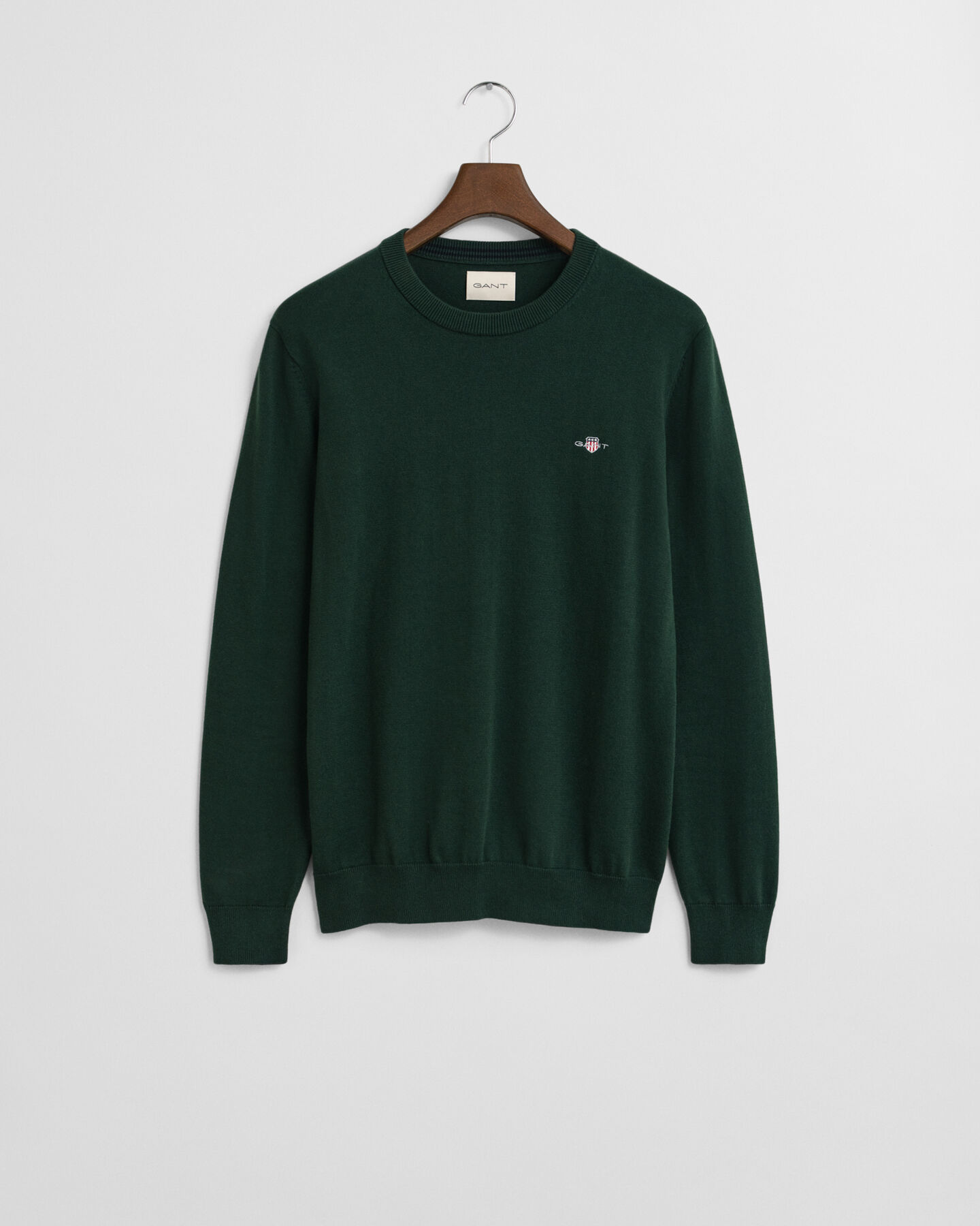Pull col rond en coton classique