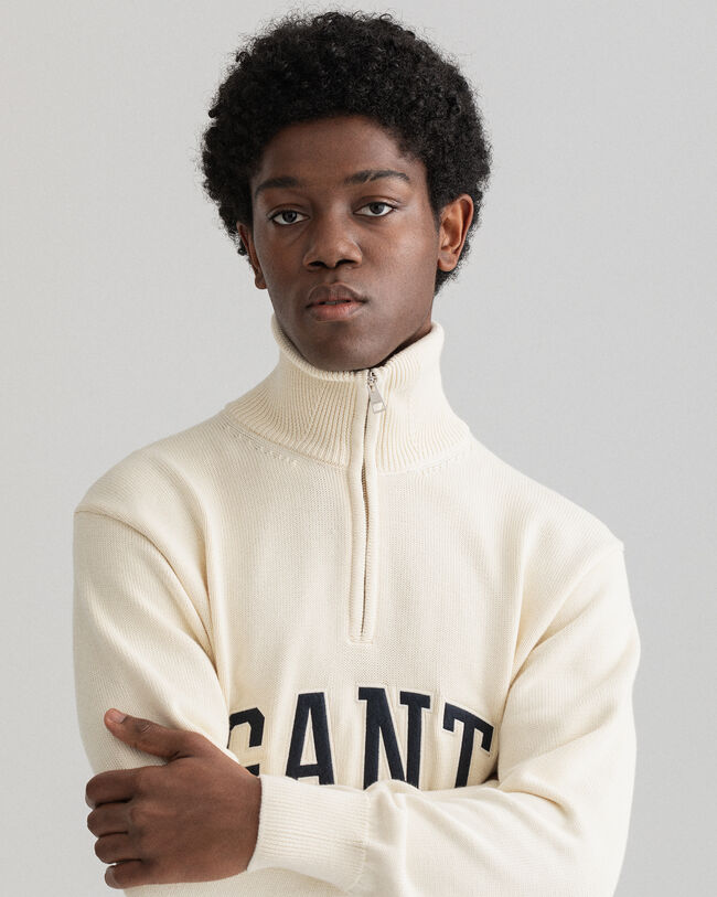 Pull à demi-zip Retro Shield