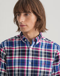 Chemise regular fit en coton Oxford &agrave; carreaux