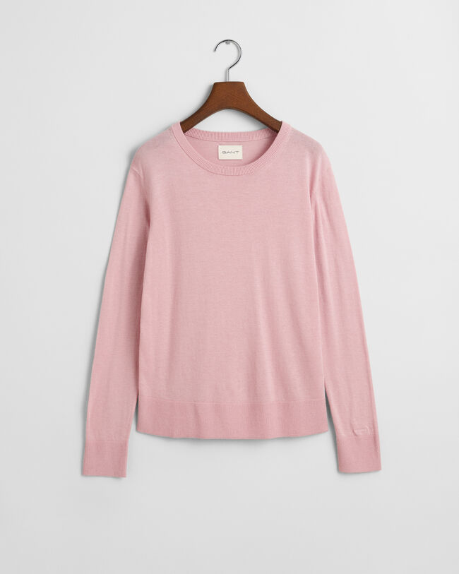 Pull ras du cou en maille fine