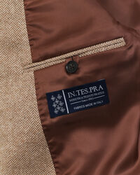 Veste blazer de costume à chevrons