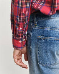 Chemise relaxed fit à motif écossais