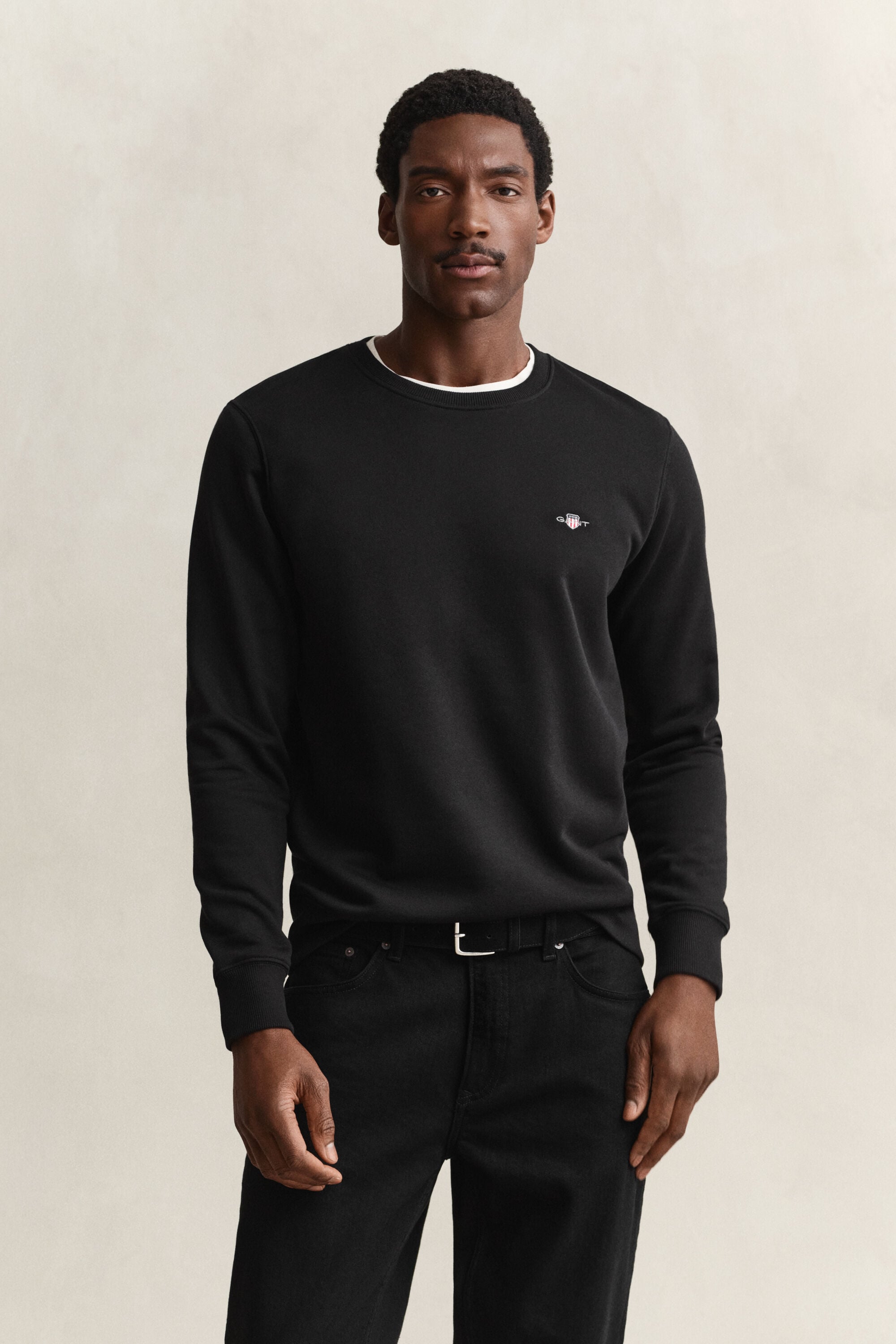 Sweat-shirt col rond avec écusson