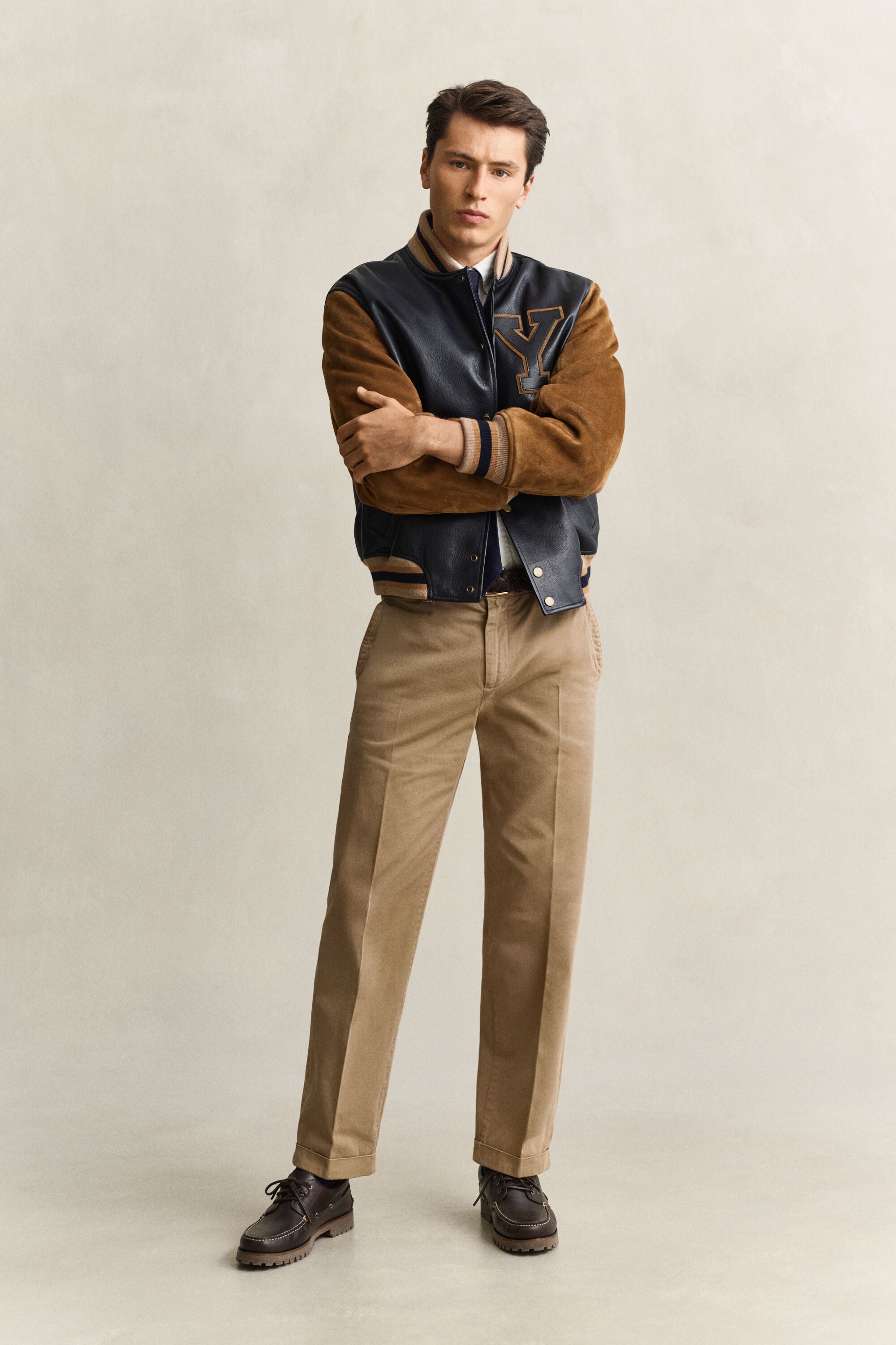 Pantalon chino en sergé de coton Gant x Yale