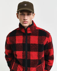 Veste en polaire à carreaux