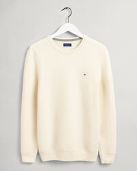 Pull ras du cou avec motif Triangle Texture