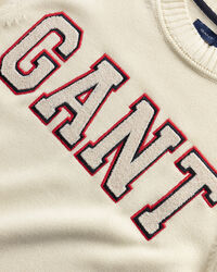 Pull ras du cou en coton Logo