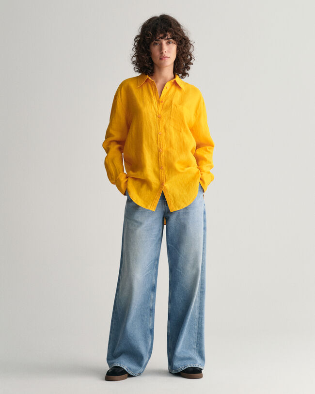 Chemise relaxed fit en lin