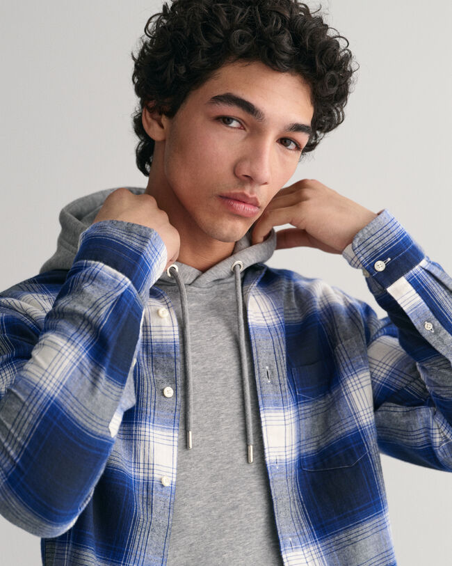 Chemise regular fit en flanelle à carreaux Shadow