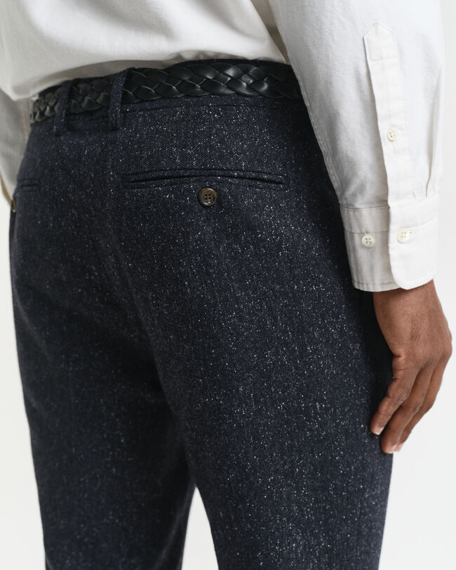Pantalon de costume slim fit en Donegal