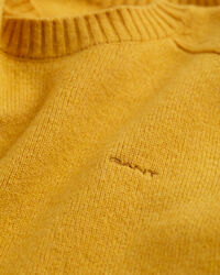 Pull ras du cou en laine à manches marteau