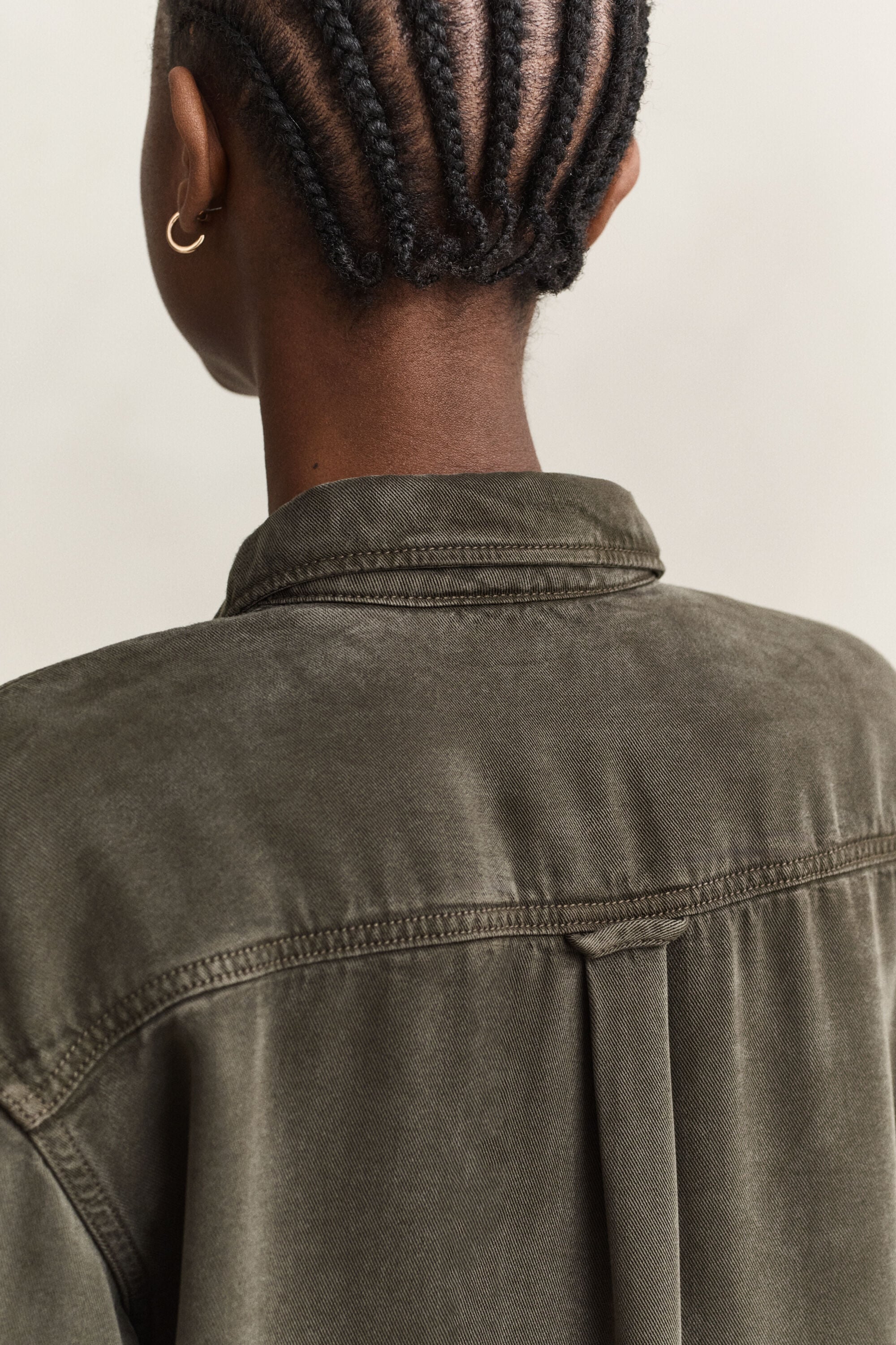Chemise style ranger en sergé de denim
