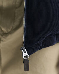 Doudoune en velours côtelé