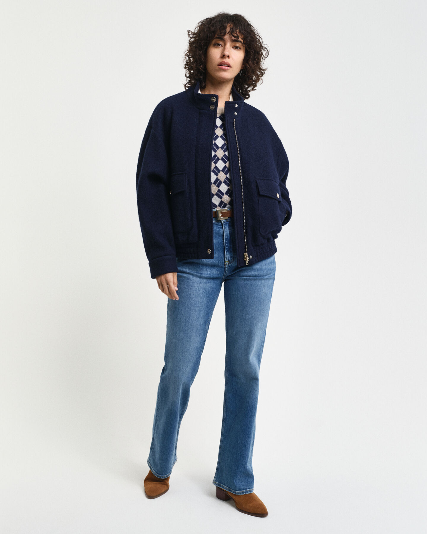 Veste en laine Harrington