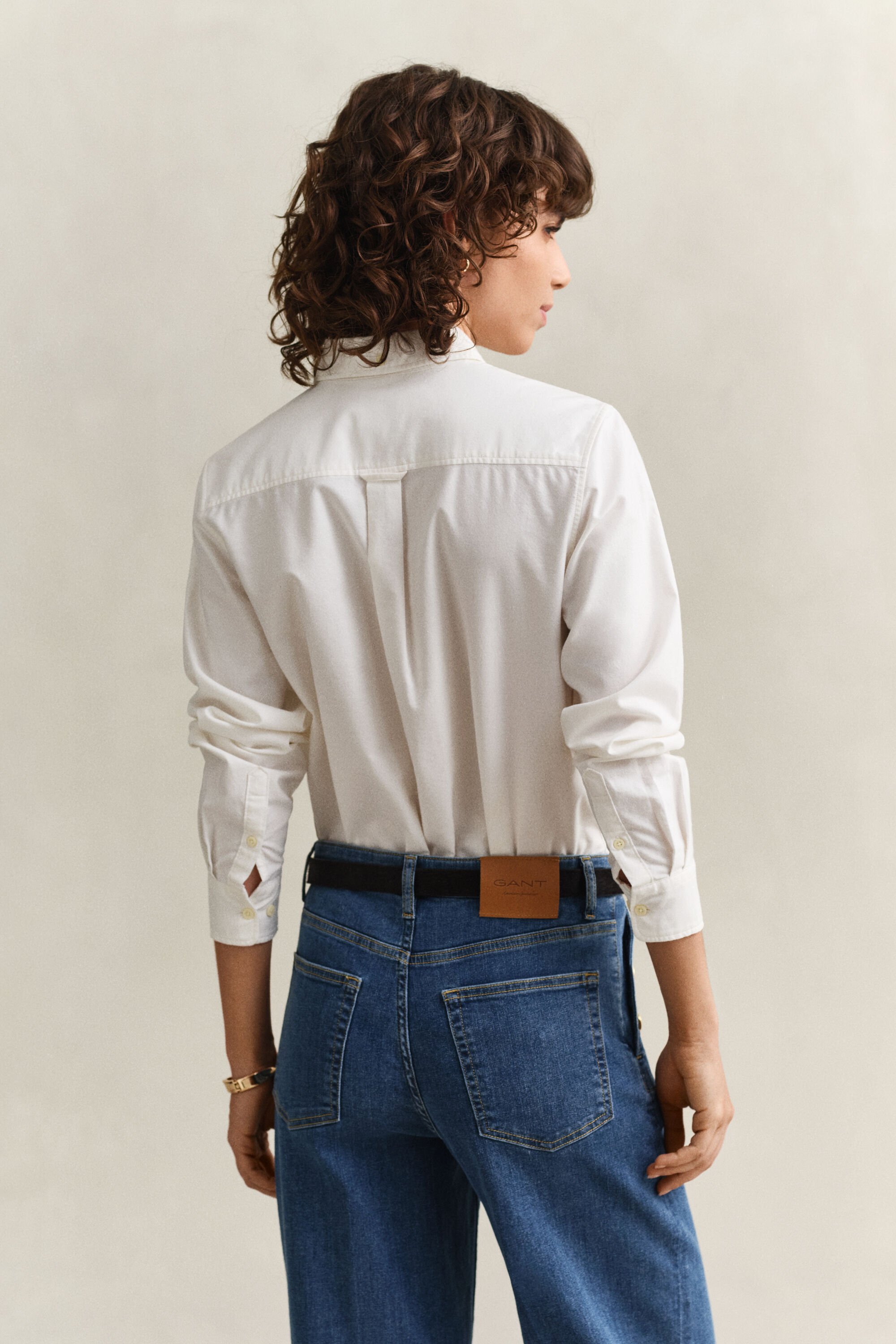 Chemise coupe regular en coton Oxford classique