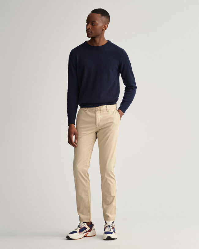 Pantalon chino extra slim fit bross&eacute; Molsey