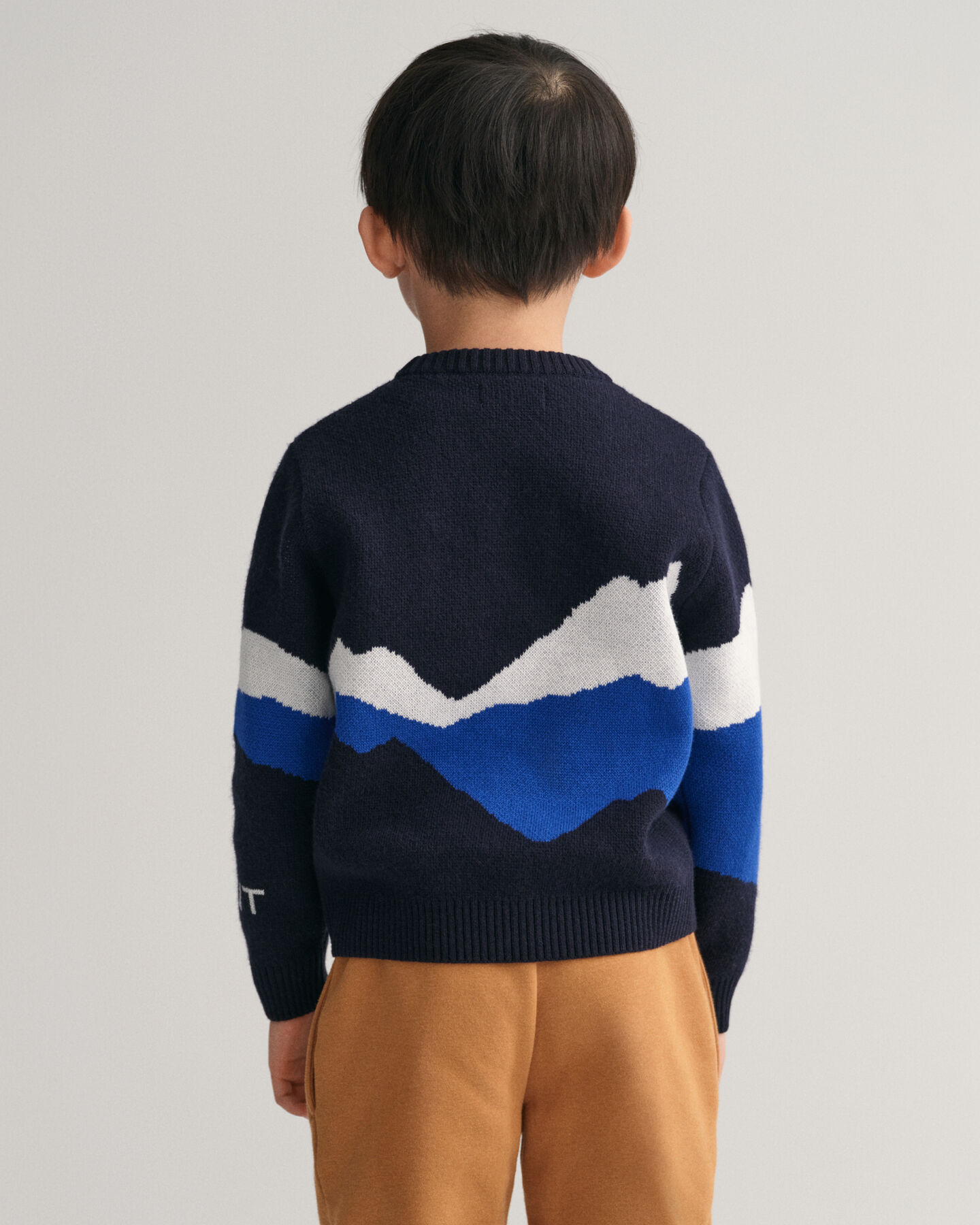 Pull ras du cou en jacquard Alpine Kids