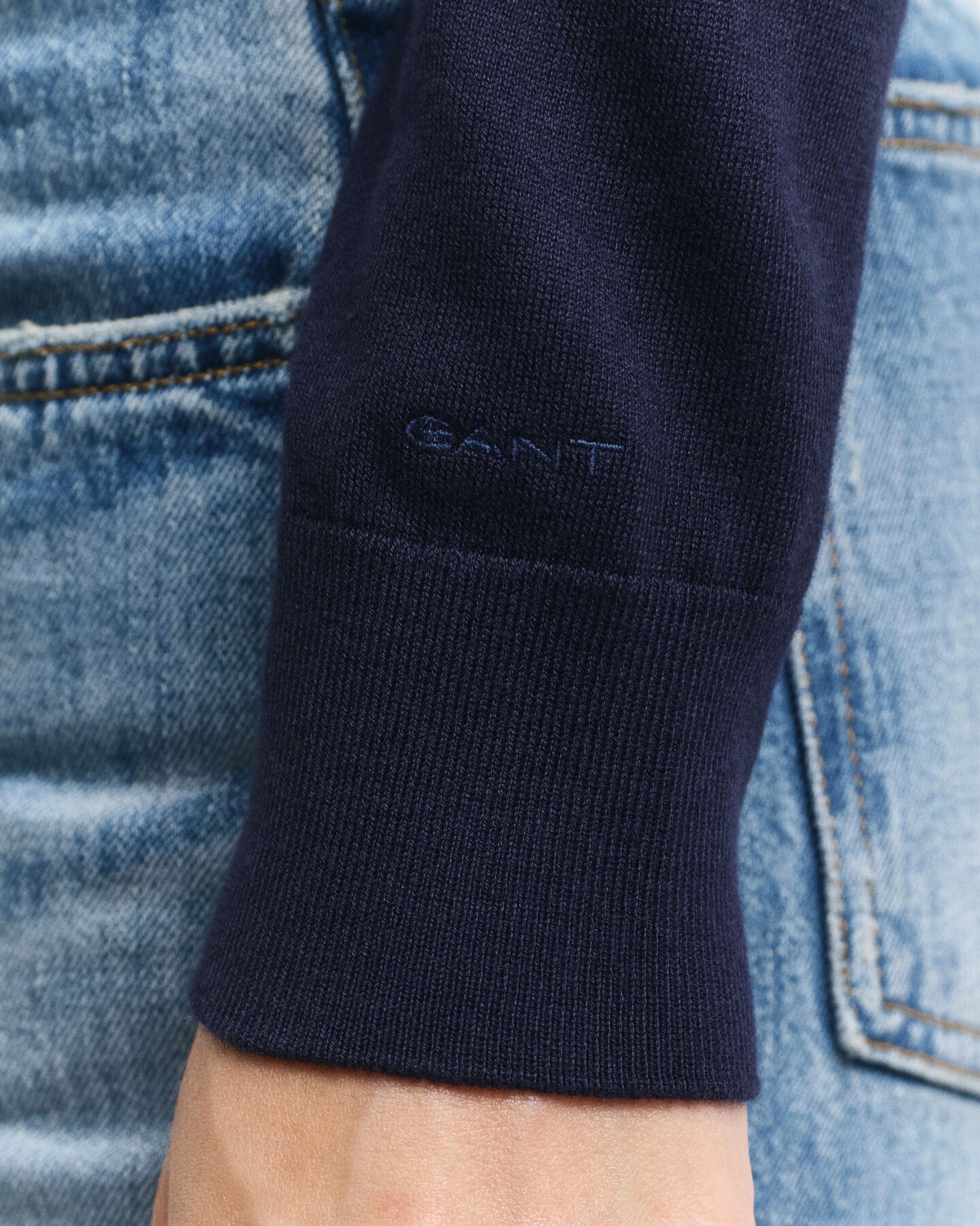 Pull col rond en maille fine