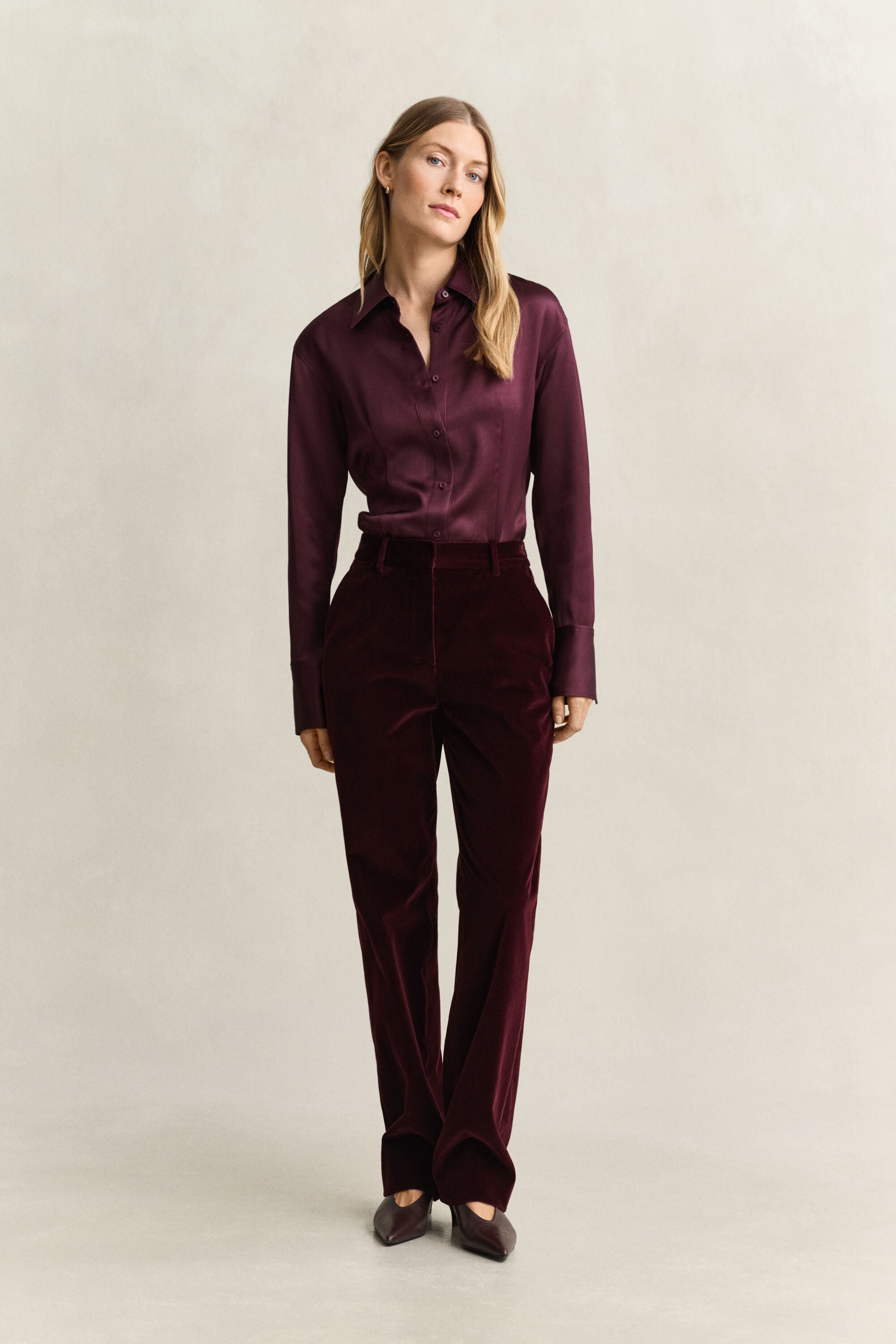 Pantalon habillé en velours