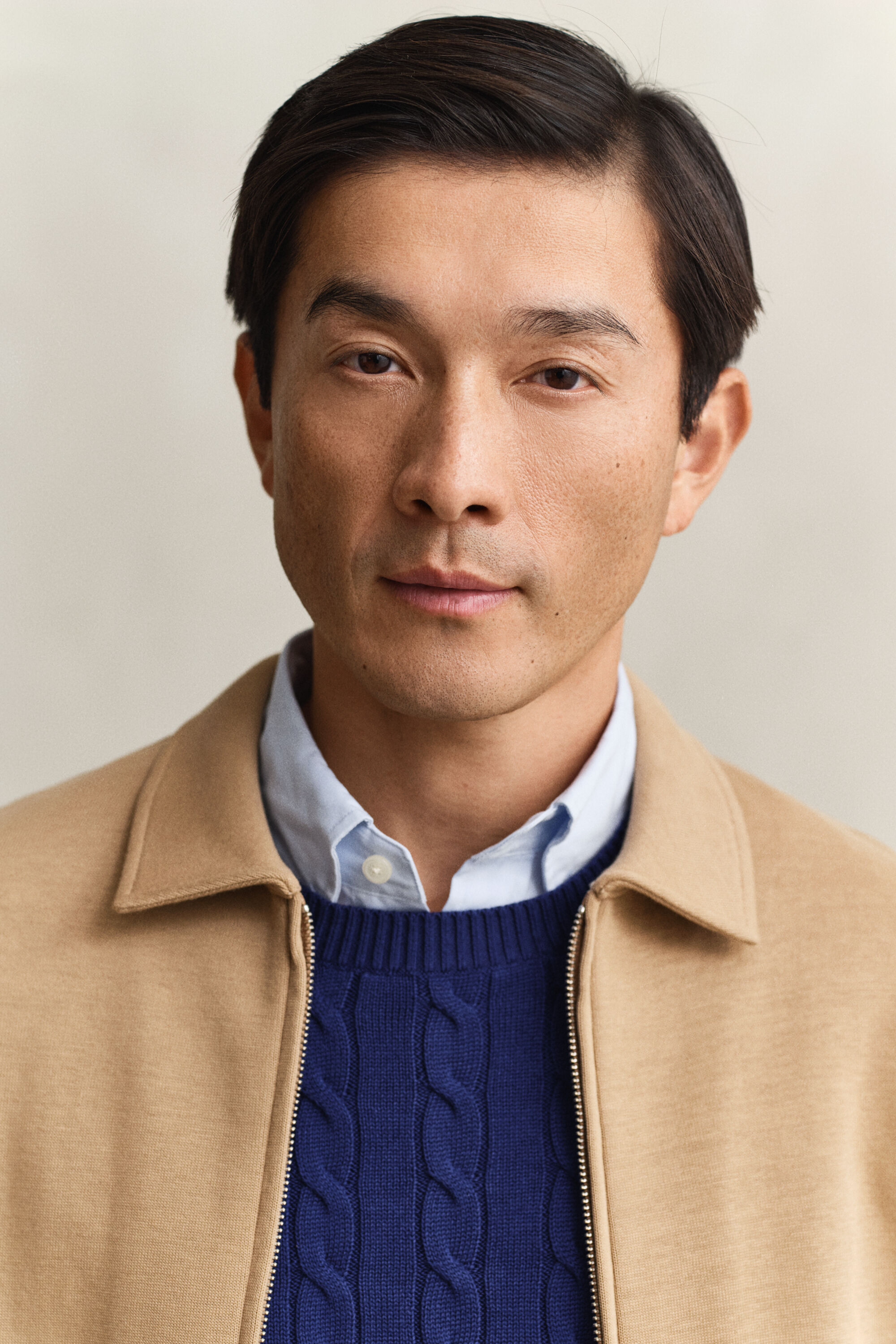 Sweat-shirt zippé en jersey romanite