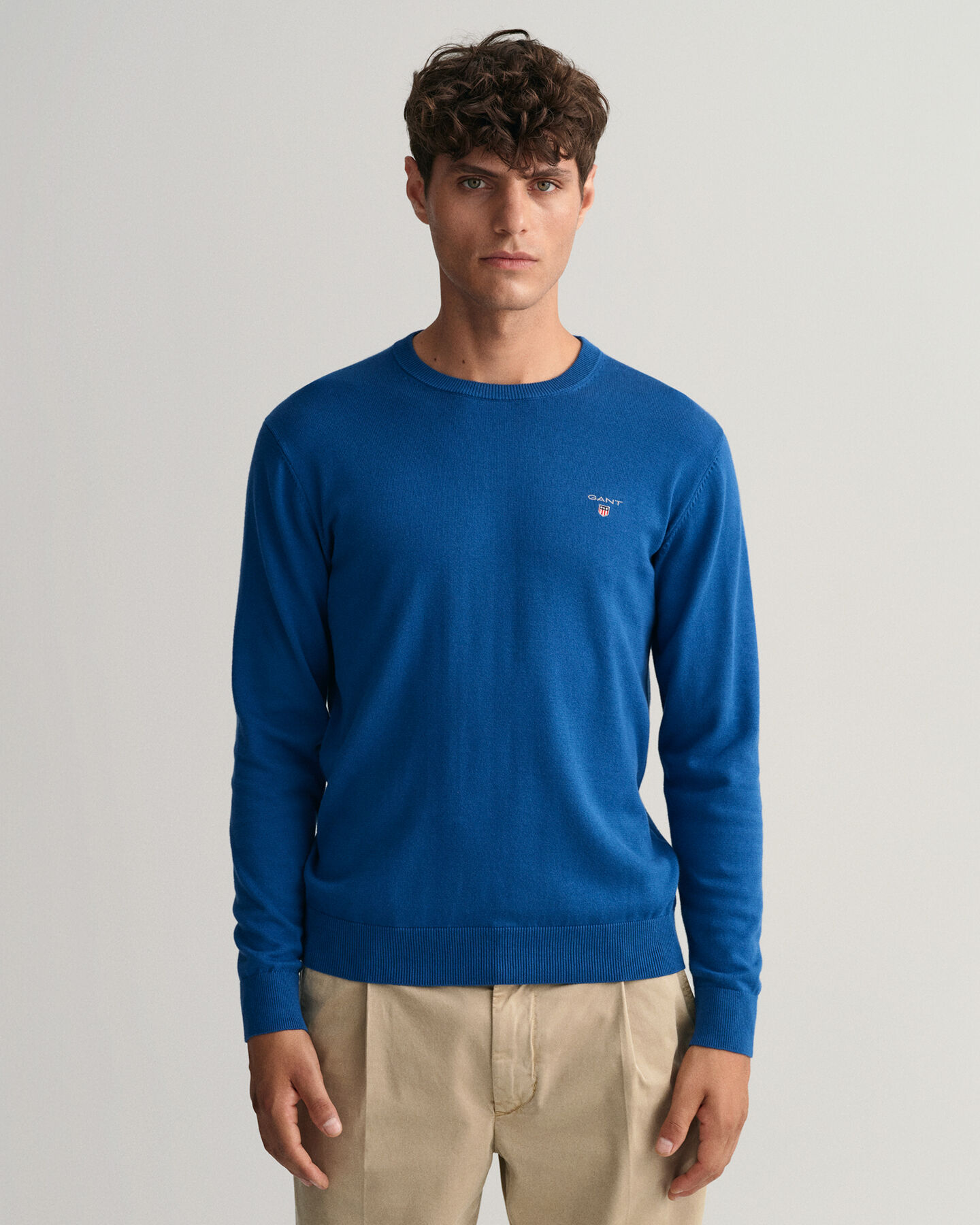 Pull ras du cou en coton Classic