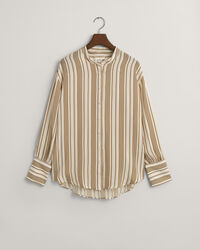Chemise relaxed fit &agrave; rayures