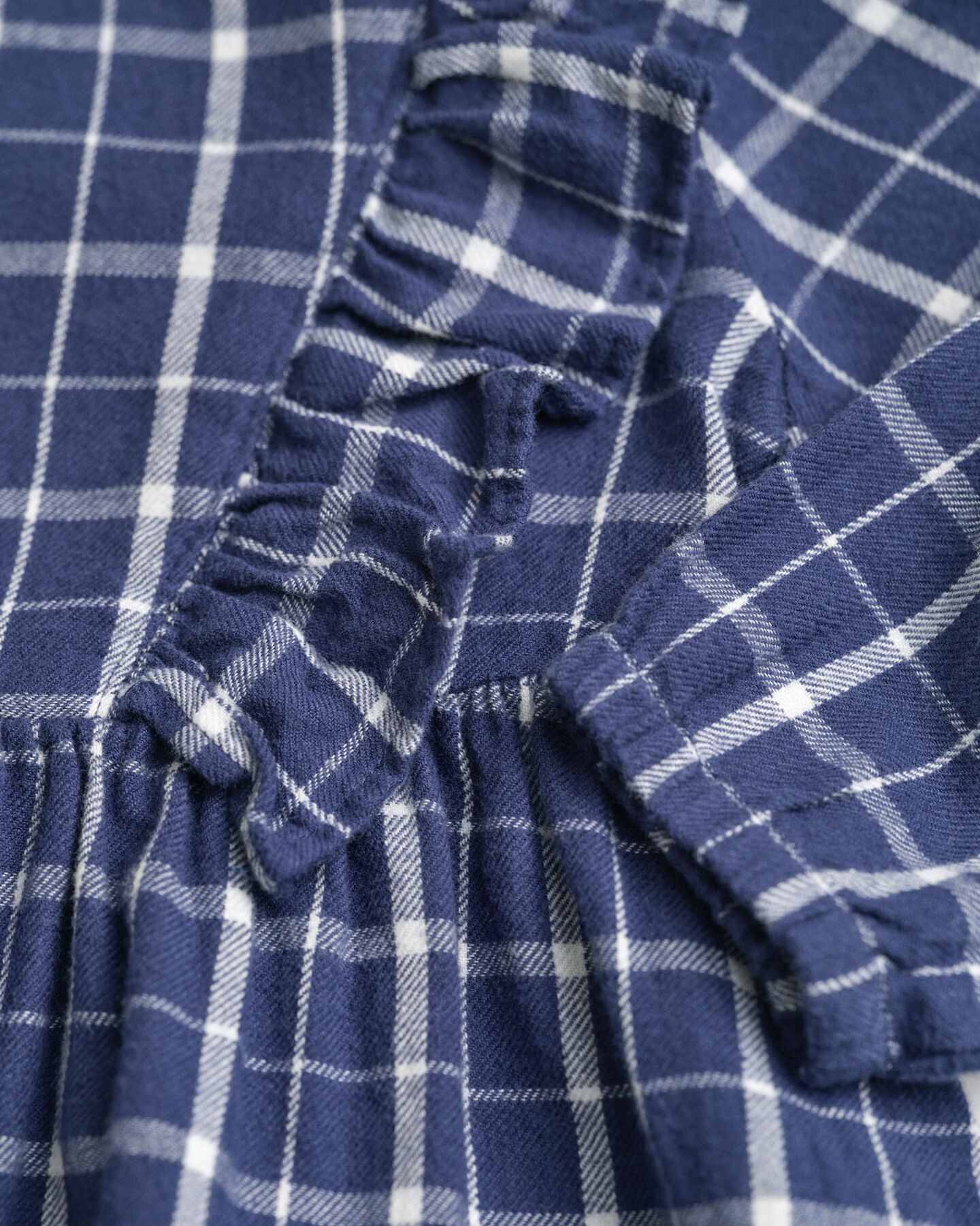 Robe en flanelle à carreaux avec volants Bébé Fille