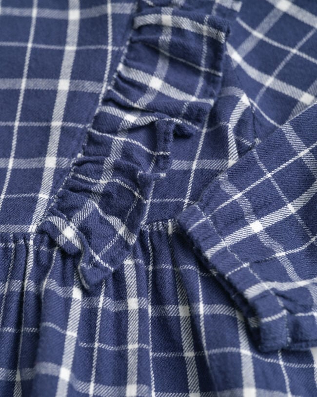 Robe en flanelle à carreaux avec volants Bébé Fille