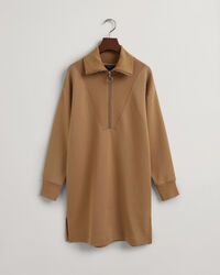 Robe &agrave; demi-zip en jersey