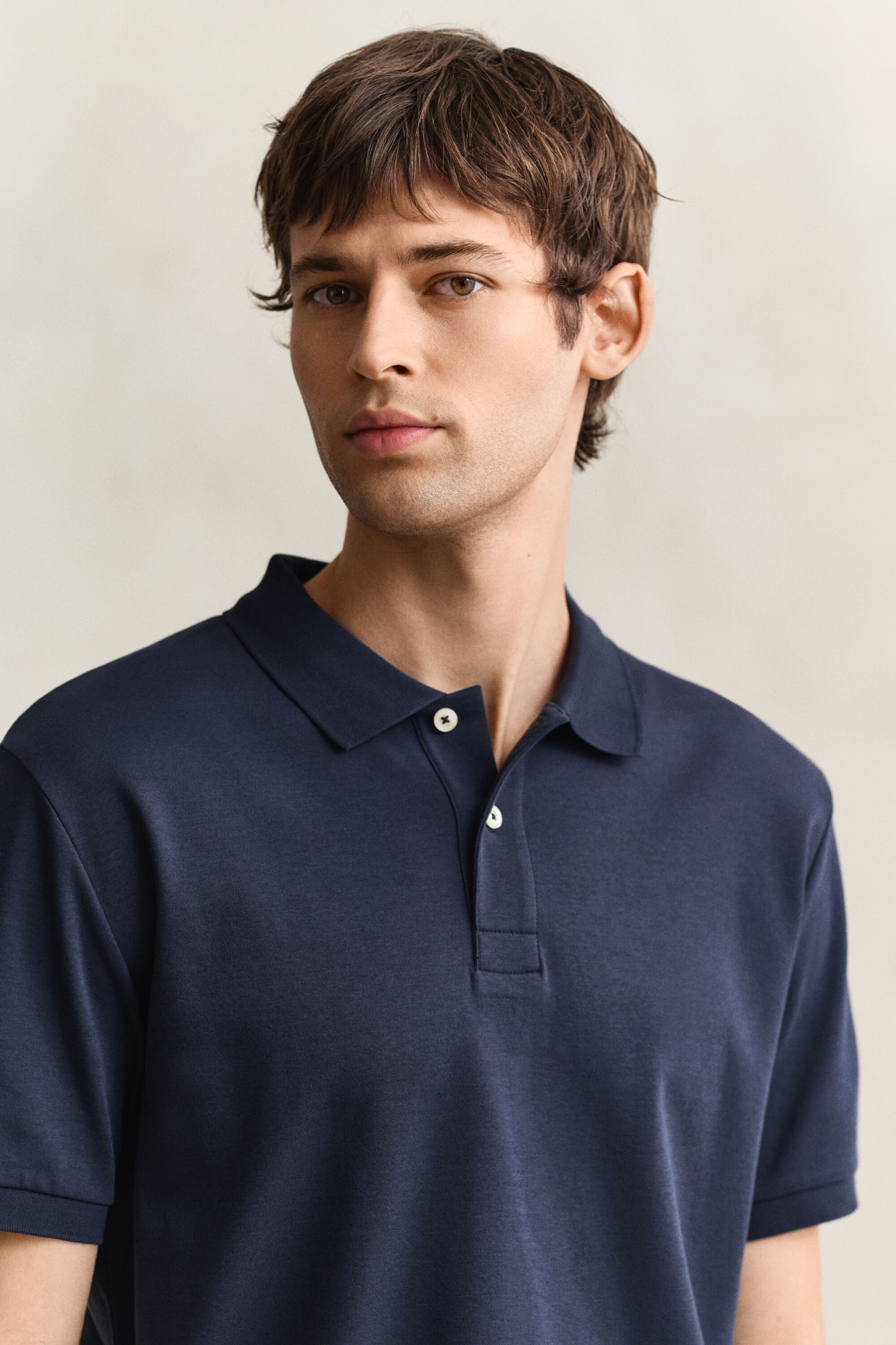 Polo en coton interlock