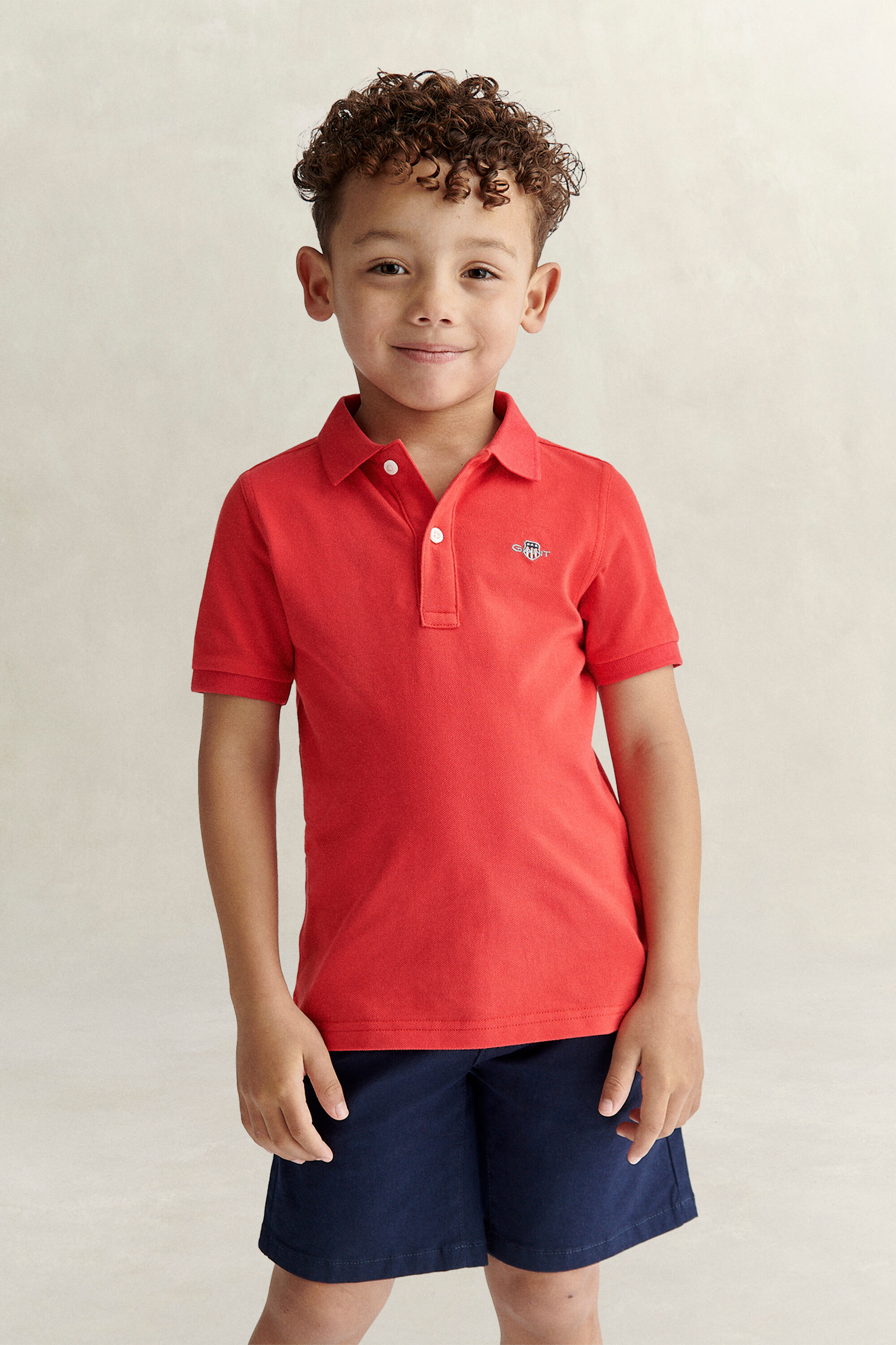 Polo en coton piqué Shield Enfant