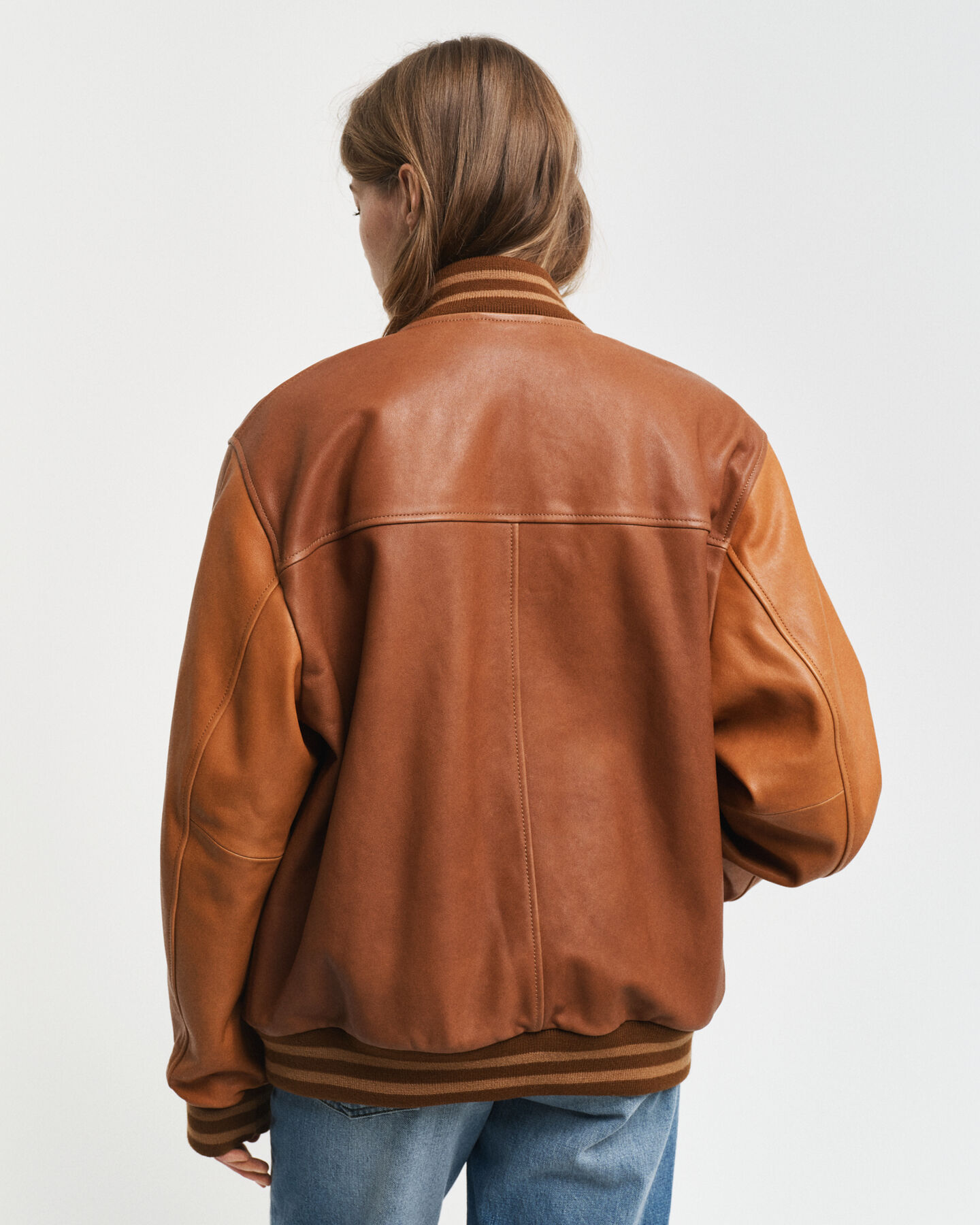 Veste en cuir GANT Varsity Jacket