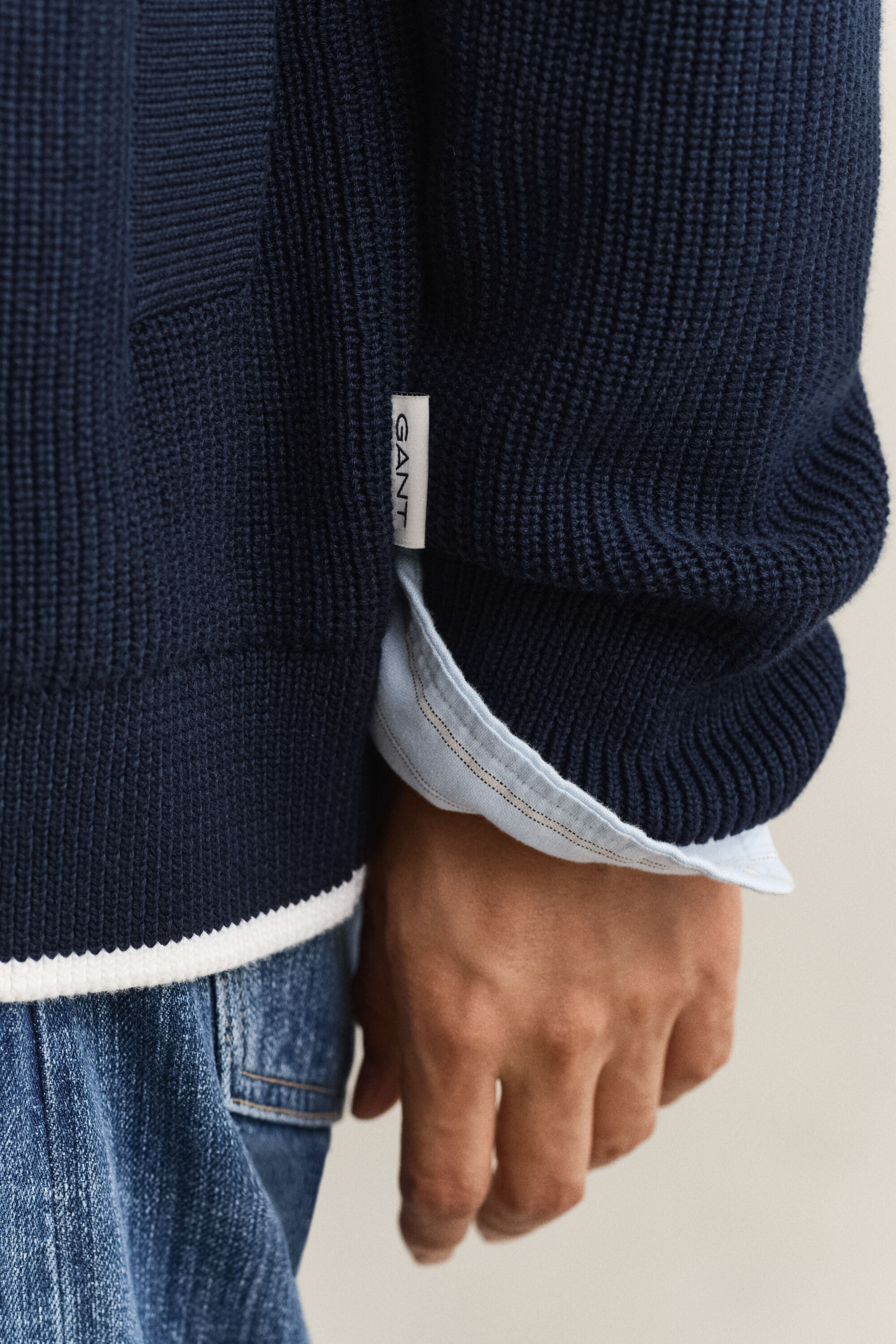 Cardigan côtelé à boutons