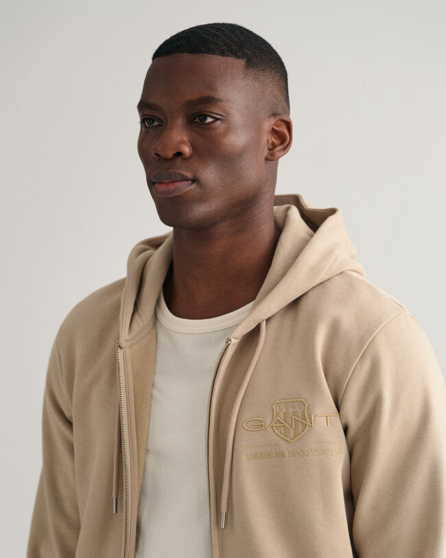 Sweat à capuche zippé Tonal Shield