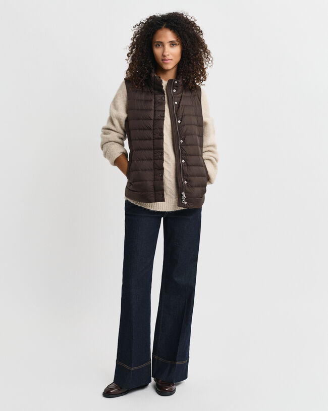 Doudoune sans manches légère en duvet