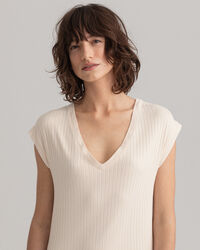 Robe en jersey fendue Detail