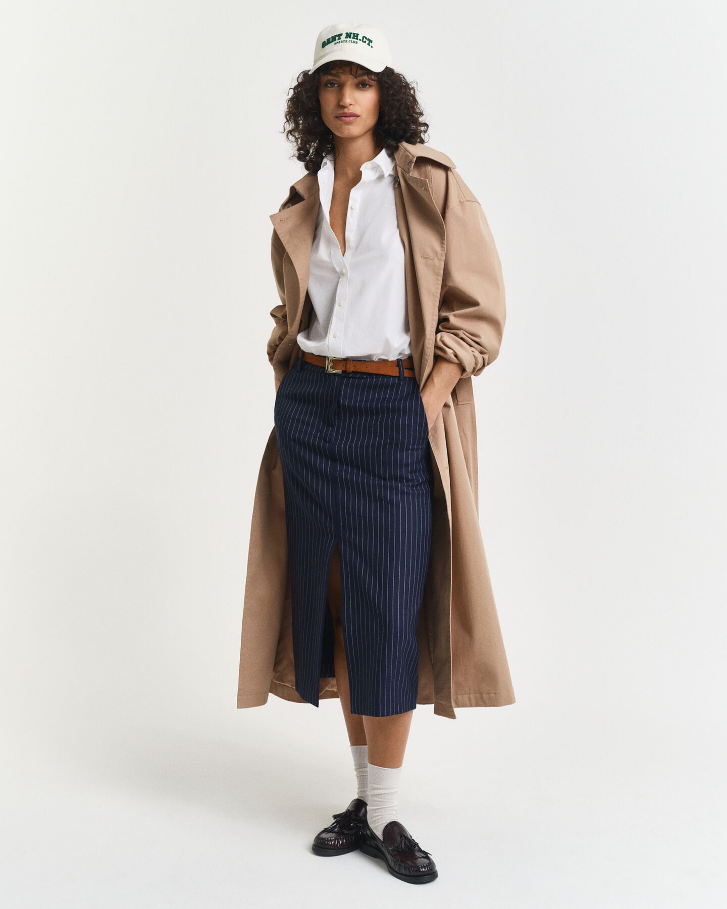 Chemise coupe regular en popeline classique