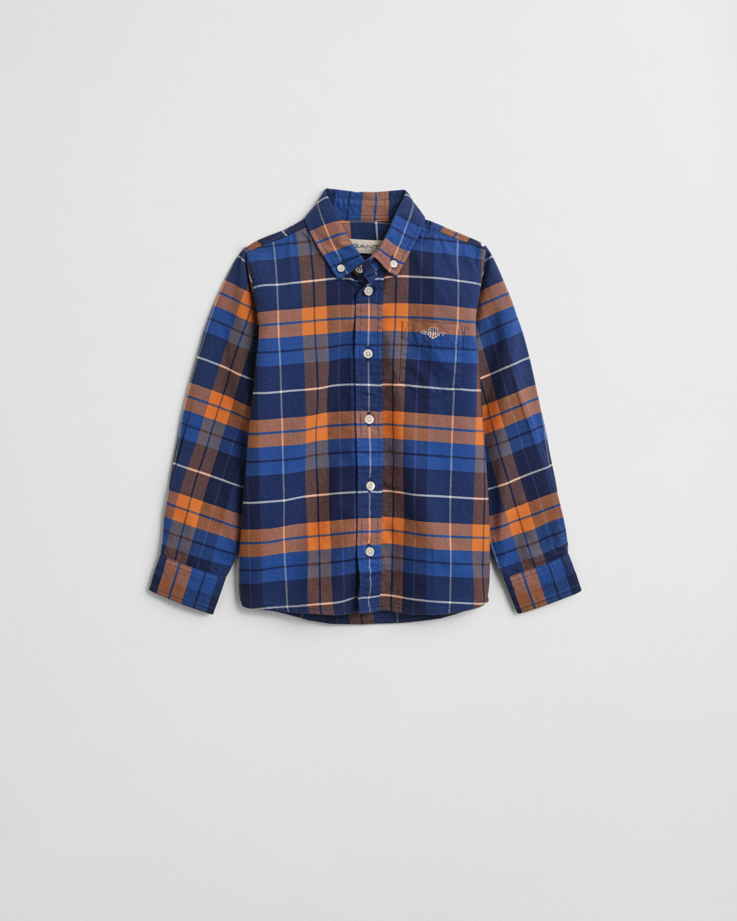 Chemise en coton Oxford à carreaux Shield Enfant