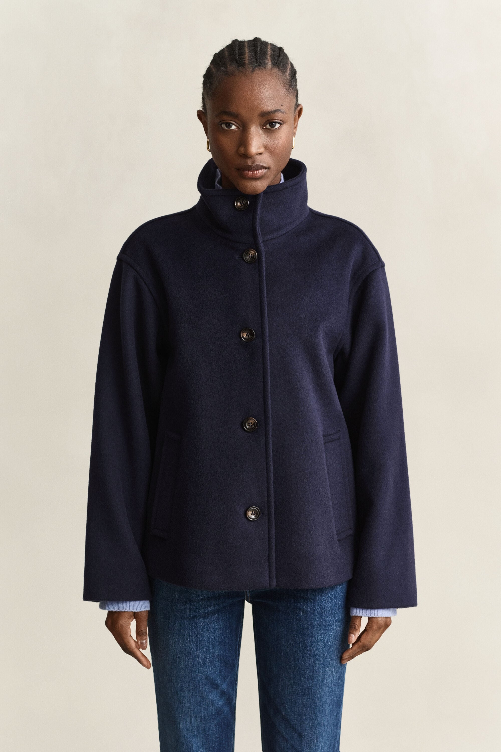 Veste en laine mélangée