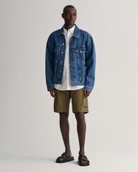 Chemise regular fit en popeline de coton