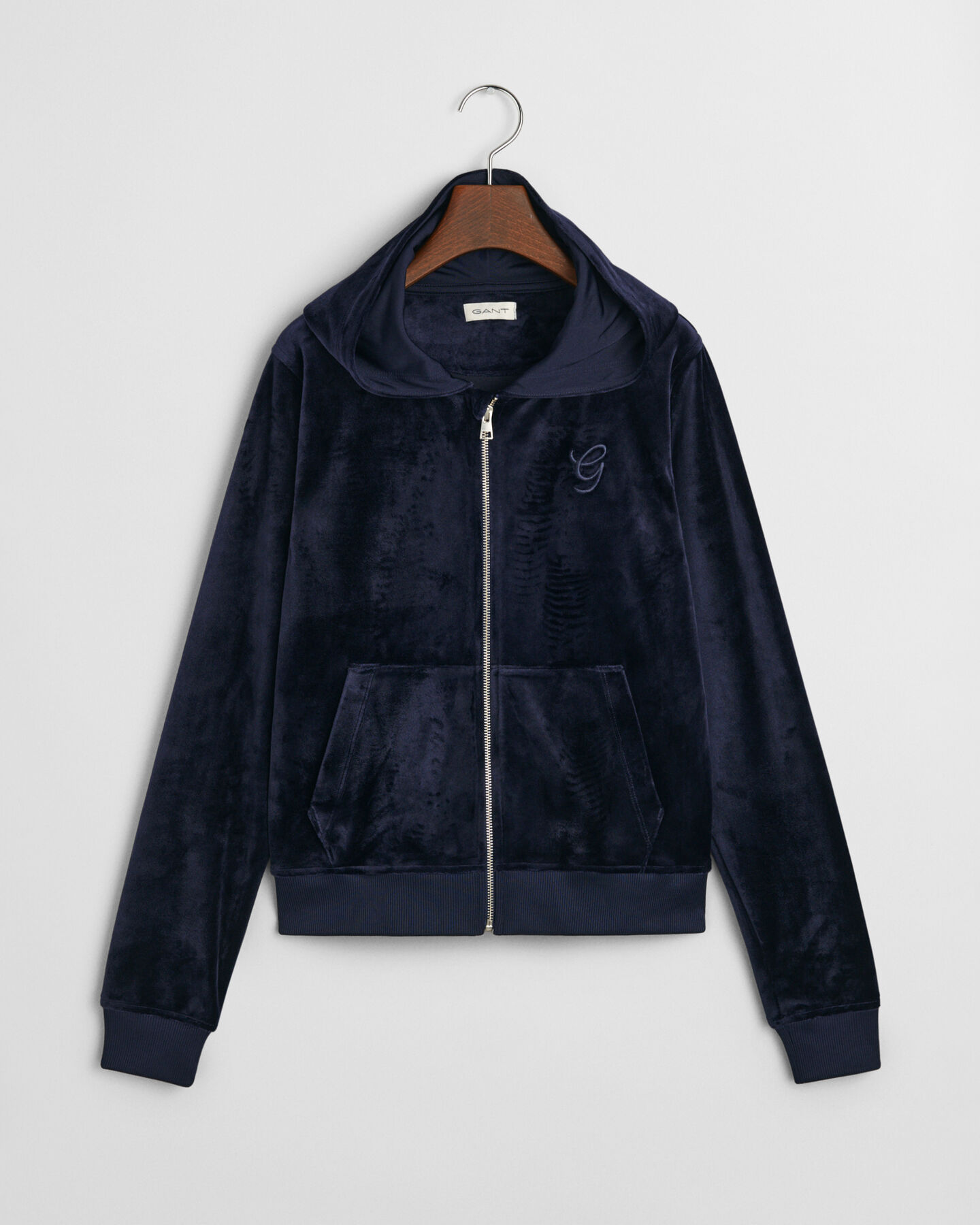 Sweat &agrave; capuche zipp&eacute; en velours Teen Girls