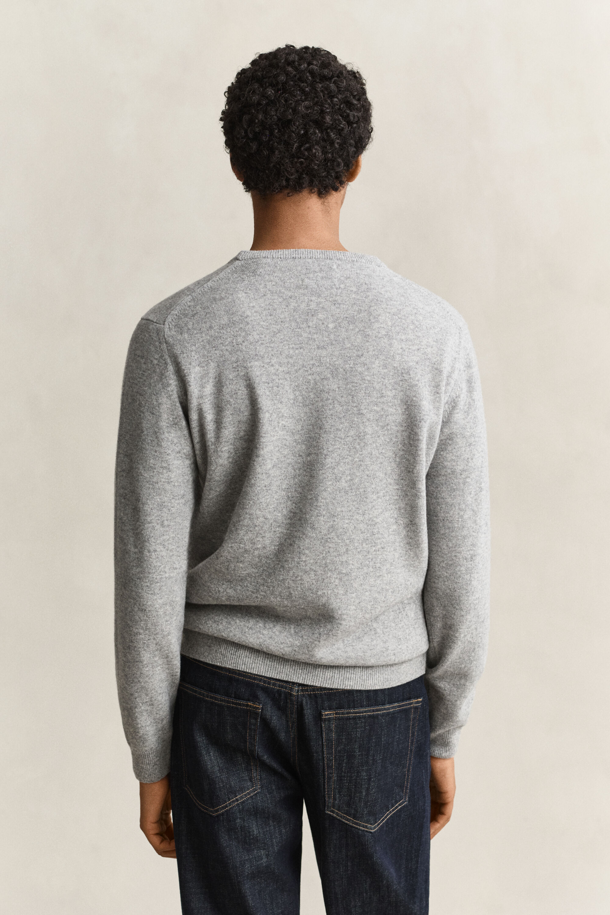Pull col rond en laine d’agneau