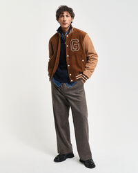 Pull à demi-zip en coton Textured