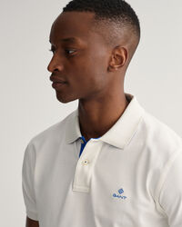 Polo Rugger en coton piqué à col contrastant