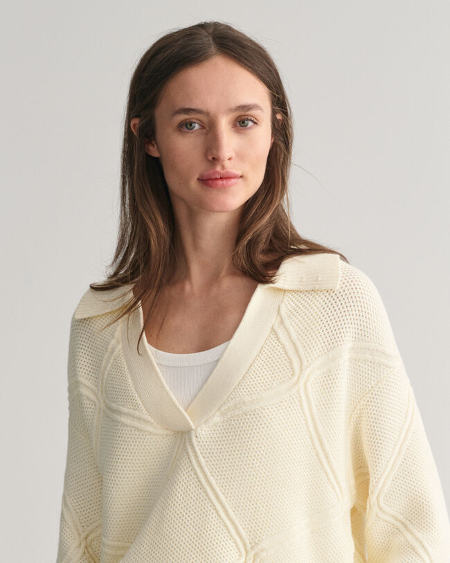 Polo Rugger en maille texturée