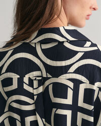 Caftan à manches courtes avec imprimé Monogram