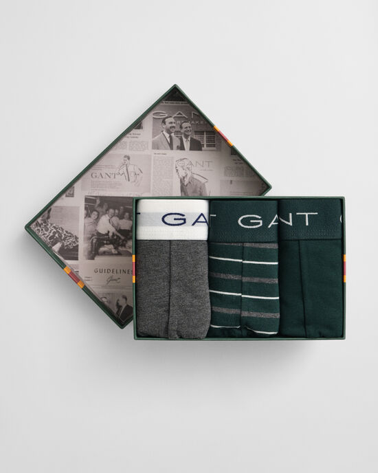 Coffret cadeau de 3 caleçons rayés