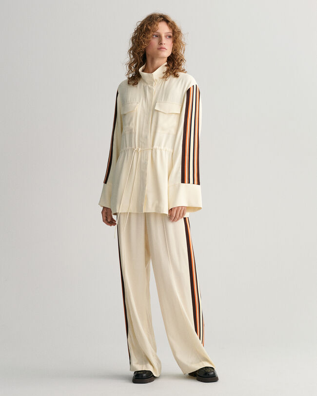 Veste relaxed fit à rayures